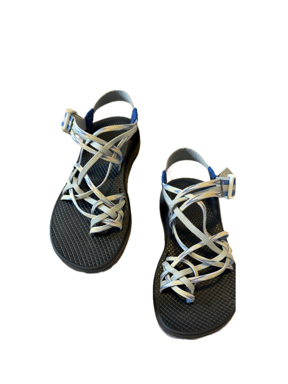 Vibram Strappy Sandals with blue and white (size 6.5)